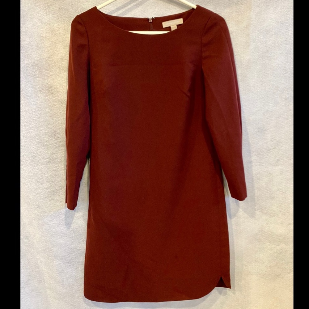 Banana Republic burgundy long sleeve dress Size: 0